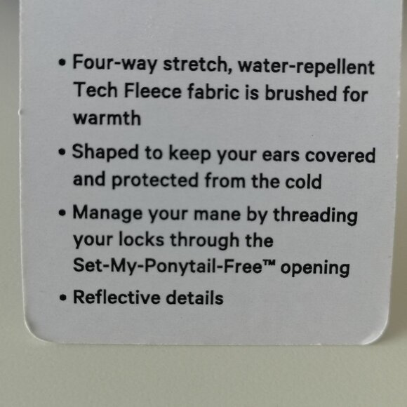 NWT LULULEMON Violet Brushed Tech Fleece Run For It All Beanie Hat Women's OS - Picture 9 of 9